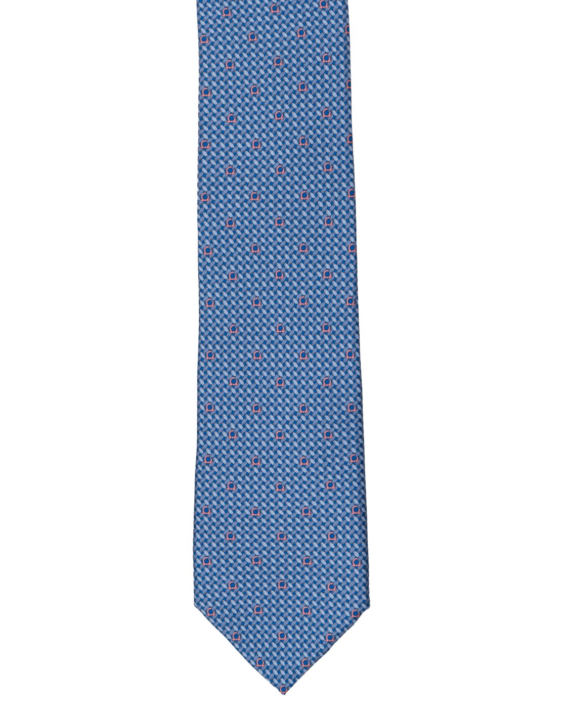 shop SALVATORE FERRAGAMO  Cravatta: Salvatore Ferragamo cravatta in seta con stampa Gancini, inserita in una fitta maglia colorata. 
Composizione: 100% seta.
Made in Italy.. 350263 4MAGLIA-004731642 number 8259351